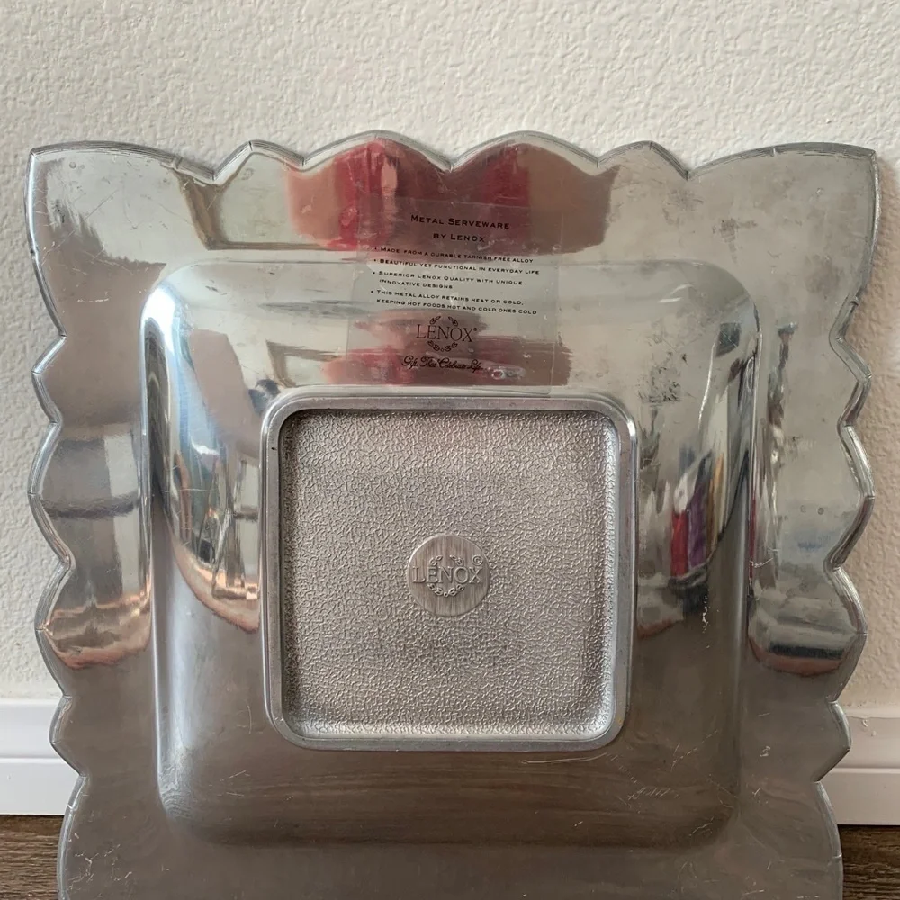 Lenox Decorative Silver color Square Tray